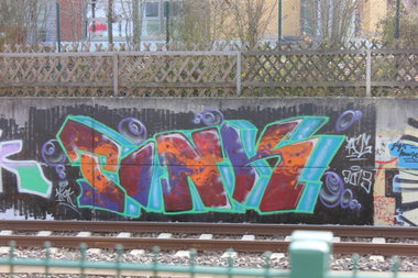 Graffiti Wall in Eschborn - Photo by afgcrew - Ponk, Hiok, Sack (2013)