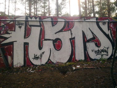 Graffiti Bombing - Photo by ahers