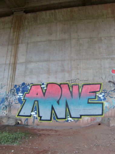 Graffiti Bombing in Saarbrücken - Photo by aikelneyd