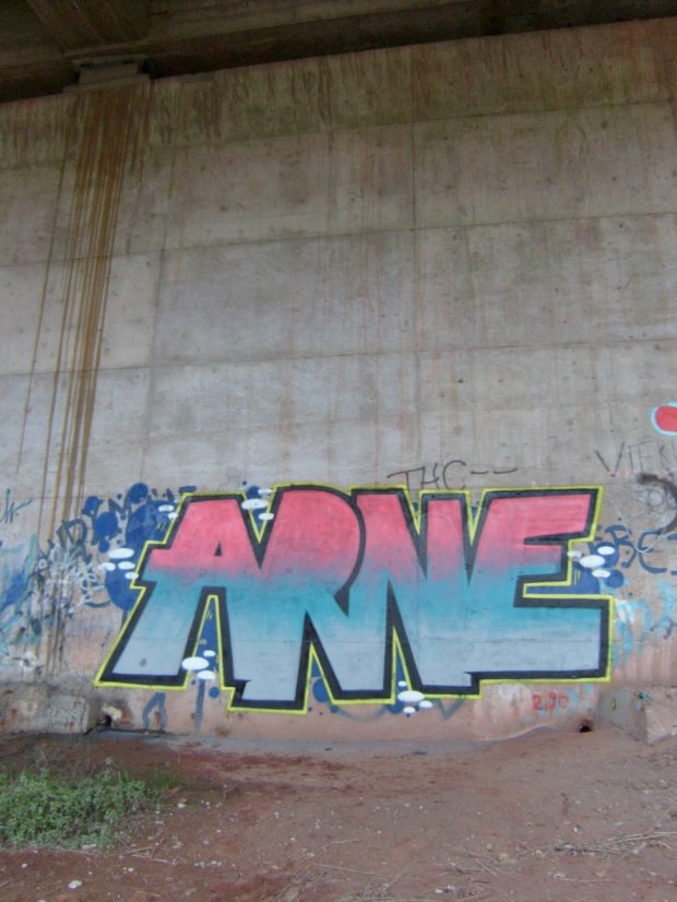 Graffiti Bombing in Saarbrücken - Photo by aikelneyd