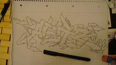Graffiti Sketch - Photo by akacier44 - FRS, 94, AKIR