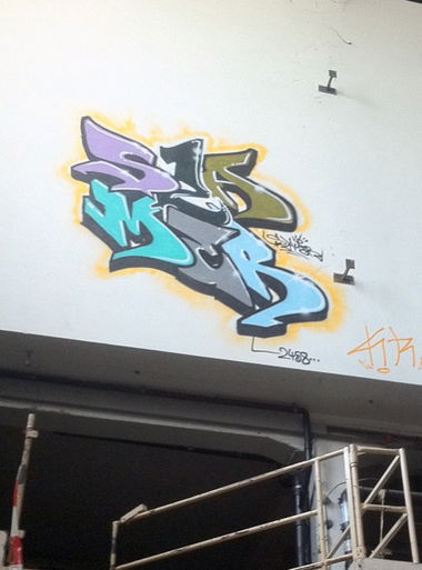 Graffiti Wall in Geneva - Photo by akrosid - slamer, slam, hsb (2012)