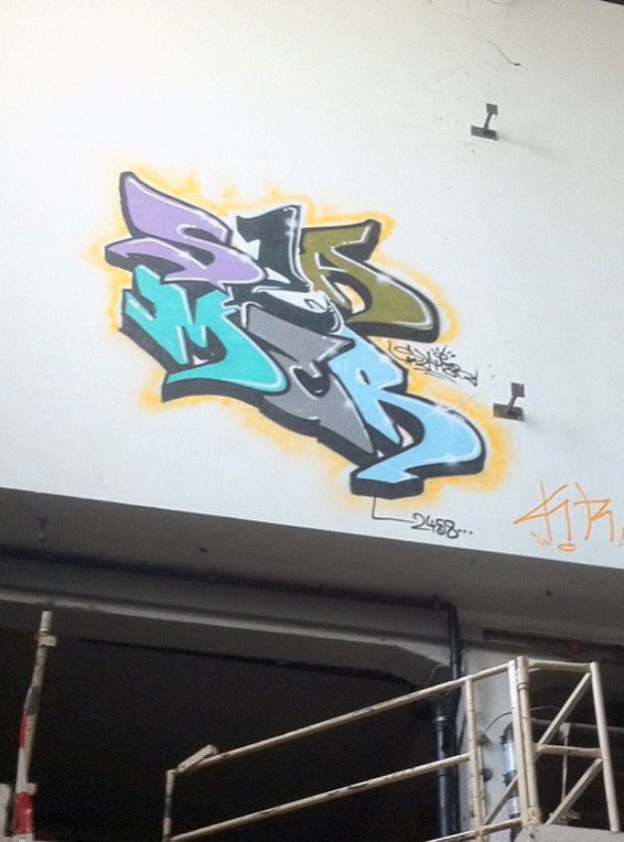 Graffiti Wall in Geneva - Photo by akrosid - slamer, slam, hsb (2012)