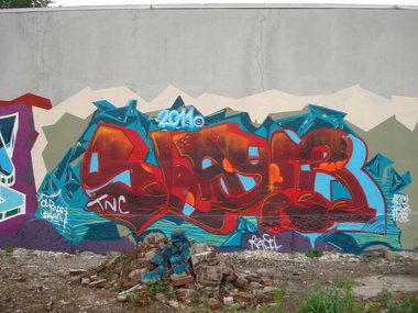 Graffiti Wall in Dortmund - Photo by alcapone - slayer