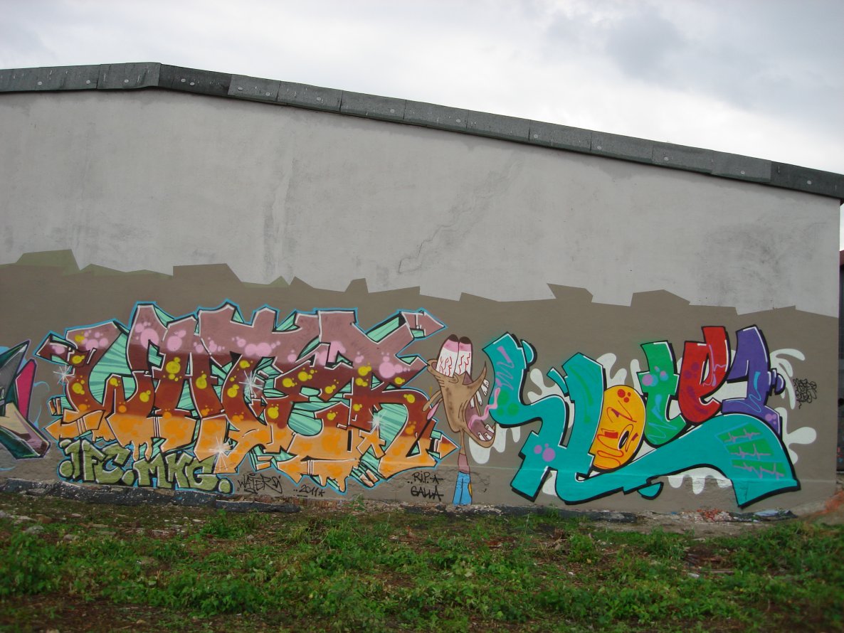 Graffiti Wall in Dortmund - Photo by alcapone - water, hote