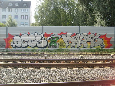 Graffiti Bombing in Dortmund - Photo by alcapone - ocgs, mckdts