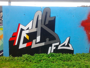 Graffiti Wall in Dortmund - Photo by alcapone - mas, mason, ifc