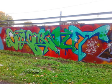 Graffiti Wall in Dortmund - Photo by alcapone - coconut, alme