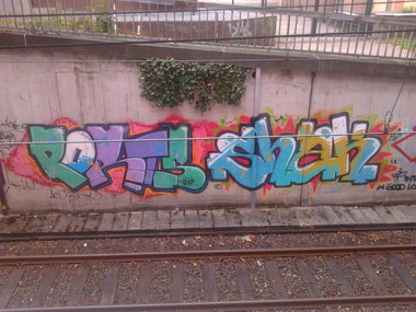 Graffiti Bombing in Dortmund - Photo by alcapone - ports, shak