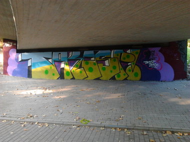 Graffiti Wall in Dortmund - Photo by alcapone - takos, sp, takosp