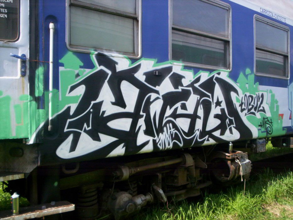 Graffiti Train in Szczecin - Photo by alcer - .