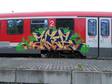 Graffiti Train in Szczecin - Photo by alcer