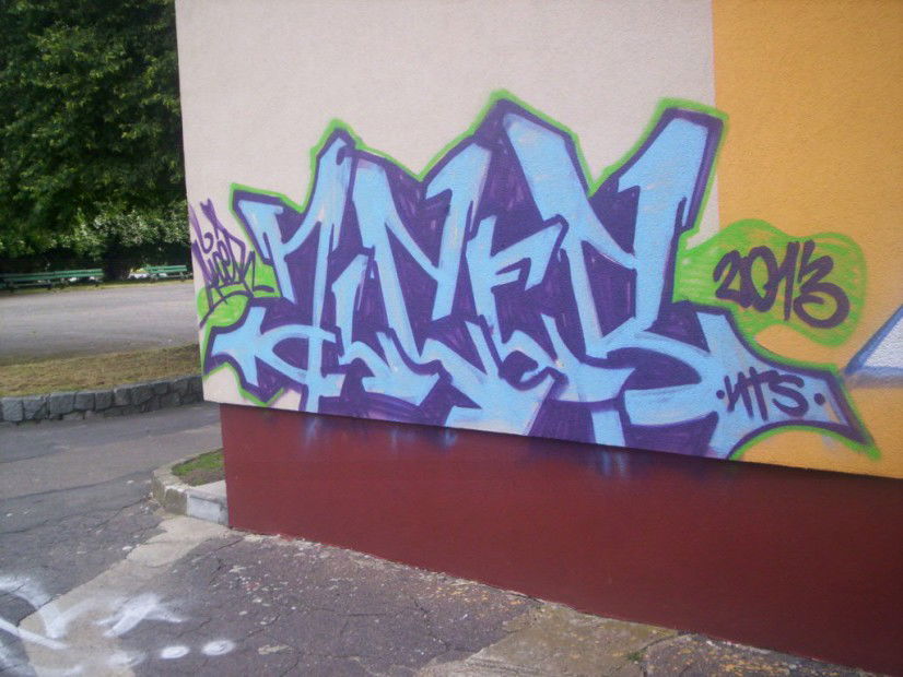 Graffiti Bombing in Szczecin - Photo by alcer