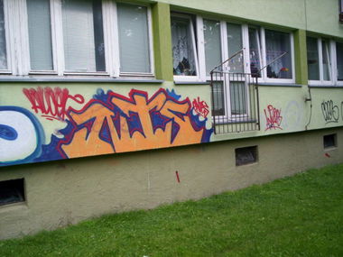 Graffiti Bombing in Szczecin - Photo by alcer
