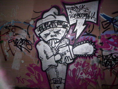 Graffiti Wall - Photo by alcer - rzeznik, z, niebuszewa (2013)