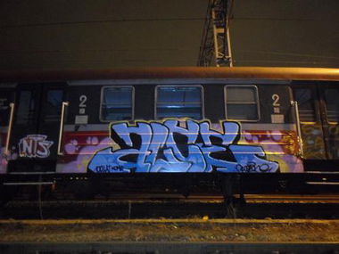 Graffiti Train in Stargard Szczecinski - Photo by alcer