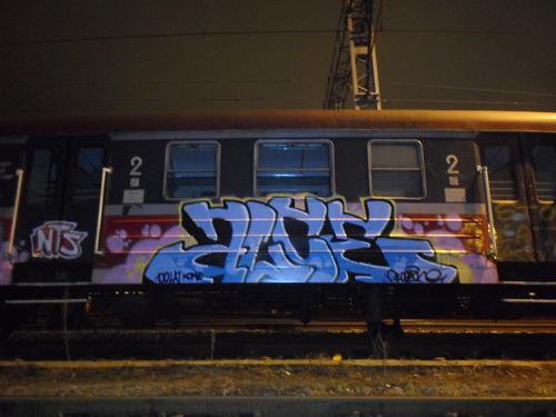 Graffiti Train in Stargard Szczecinski - Photo by alcer