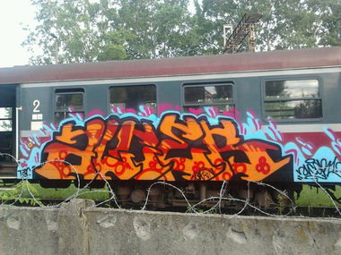 Graffiti Train - Photo by alcer