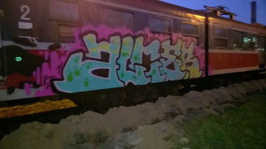 Graffiti Train - Photo by alcer