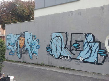 Graffiti Wall in Salzburg - Photo by aldy - aldi, skirl, vienna (2014)