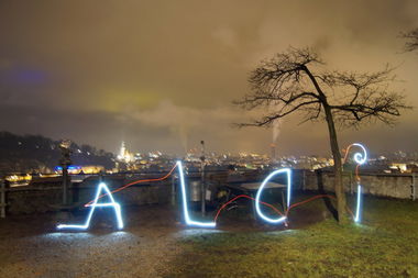 Graffiti Artwork in Salzburg - Photo by aldy - aldi, light, paint (1997)
