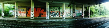 Graffiti Bombing in Frankfurt - Photo by alligator8 - ak