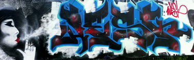 Graffiti Wall in gera - Photo by alligatorhater - wesk, fcs, trs (2013)