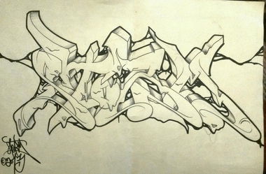 Graffiti Sketch - Photo by alligatorhater - storm, trs, fcs (2013)