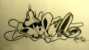 Graffiti Sketch - Photo by alligatorhater - storm, 46, trs (2014)