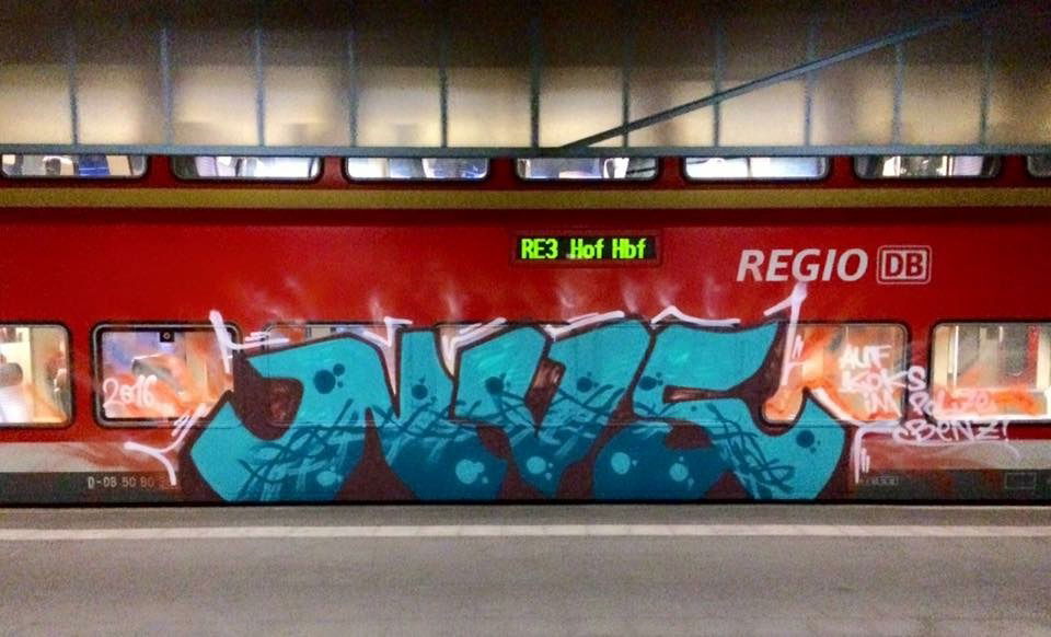 Graffiti Train - Photo by alteshaus - nvs, zwickau