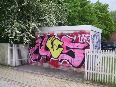 Graffiti Bombing - Photo by alteshaus - nvs, zwickau (2016)
