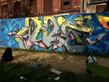 Graffiti Wall - Photo by alteshaus - nvs, zwickau, hall (2016)