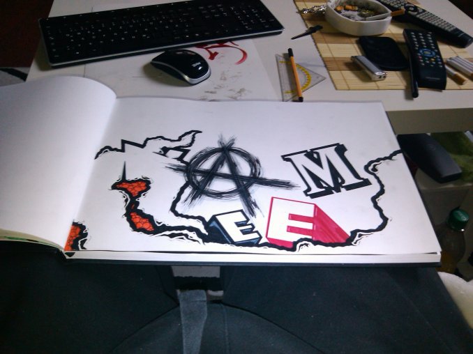 Graffiti Sketch - Photo by amiq - amiq, amik, amig (2013)
