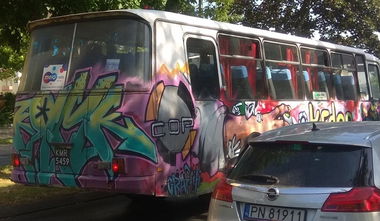 Graffiti Bombing in Konin - Photo by anlis
