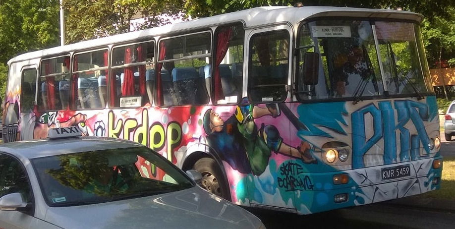 Graffiti Bombing in Konin - Photo by anlis