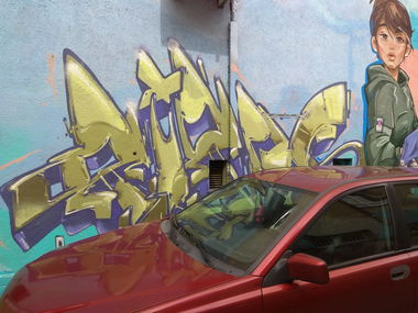 Graffiti Wall in Konin - Photo by anlis