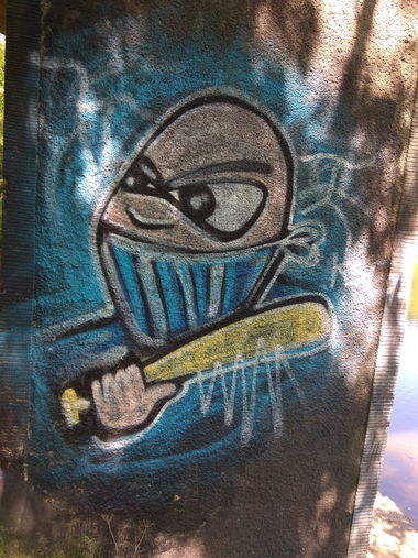 Graffiti Wall in Ślesin - Photo by anlis