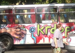 Graffiti Bombing in Konin - Photo by anlis