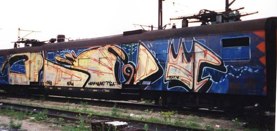 Graffiti Train - Photo by anonimowy - ble, wc