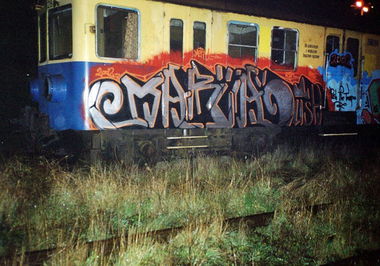 Graffiti Train - Photo by anonimowy - maria, ush