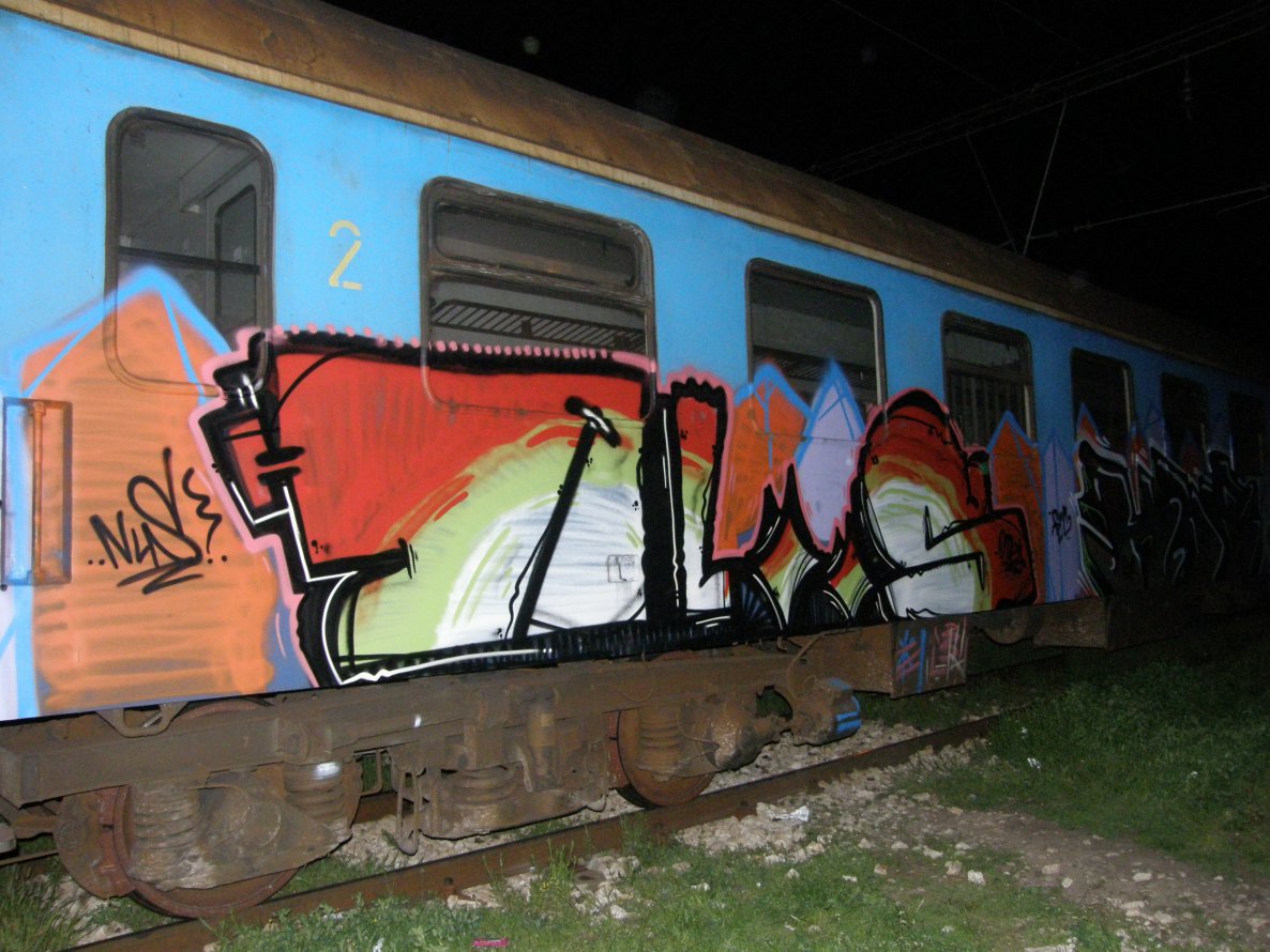 Graffiti Train in Varna - Photo by another_victim - nls (2011)