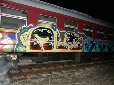 Graffiti Train - Photo by another_victim