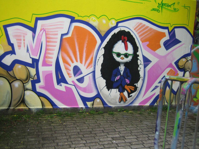 Graffiti Wall in Wuppertal - Photo by aptschakamaluu - Megx, Wuppertal