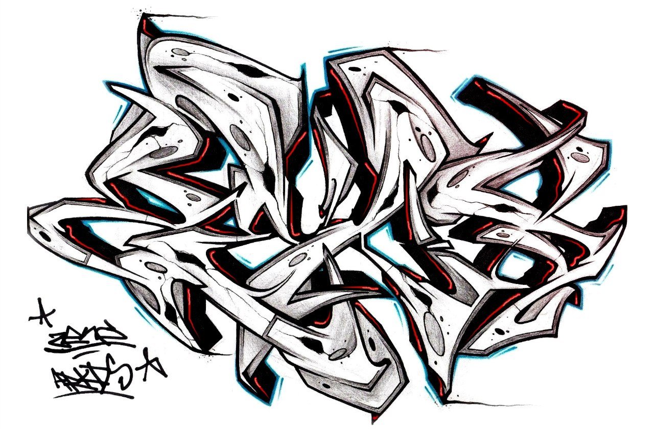 Graffiti Sketch - Photo by arkadoscrew - zend, one (2013)
