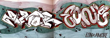 Graffiti Sketch - Photo by arkadoscrew - eon'one, &, amore (2013)