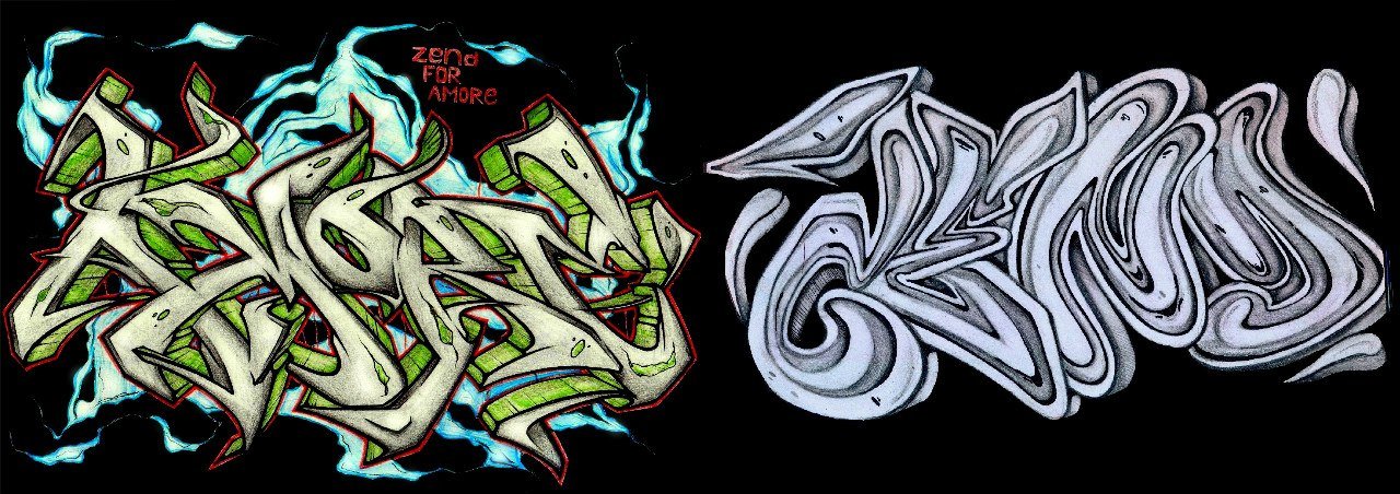 Graffiti Sketch - Photo by arkadoscrew - zend'one, &, amore (2013)