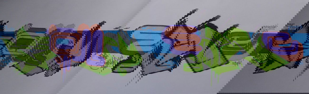 Graffiti Sketch - Photo by arkadoscrew - eon'one, x2 (2014)