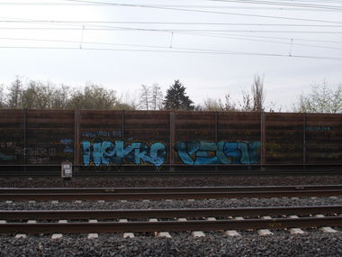 Graffiti Wall in Germany - Photo by arnonuehm - NEKRO, PERV