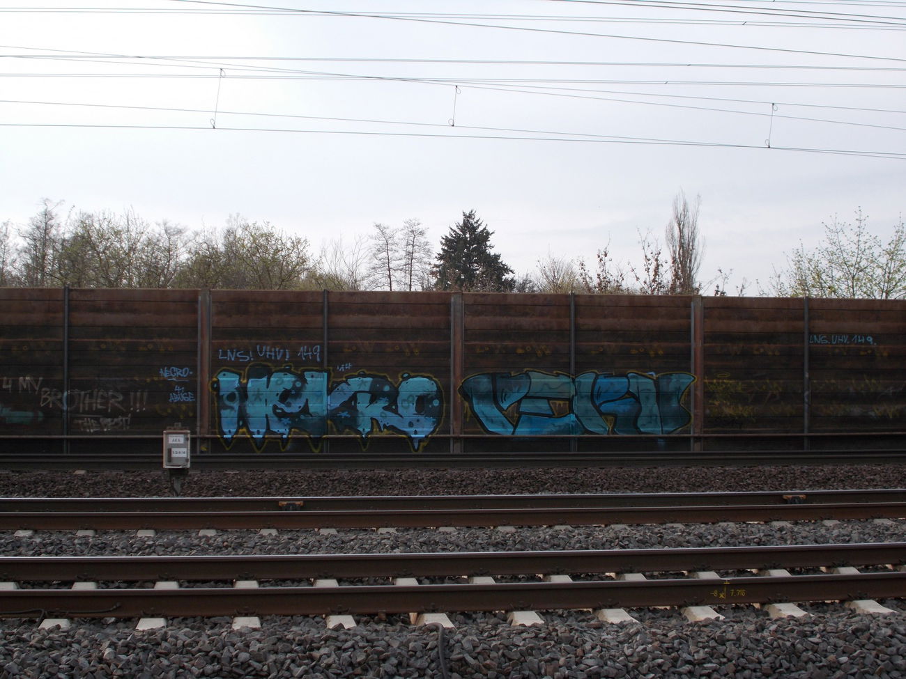 Graffiti Wall in Germany - Photo by arnonuehm - NEKRO, PERV