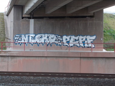 Graffiti Wall in Germany - Photo by arnonuehm - NEKRO, PERV